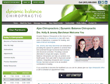 Tablet Screenshot of ajaxchiropractor.com